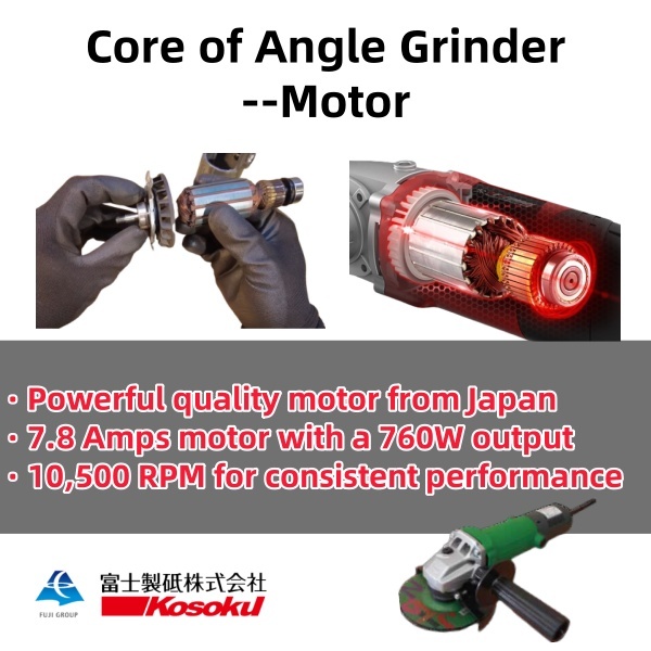 5" Industrial-grade Grinder with Ergonomic Slim Design (TS-125FR),fujigrindingwheel.com