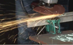 Grinding Inox plate performance with Super W grinding Disc