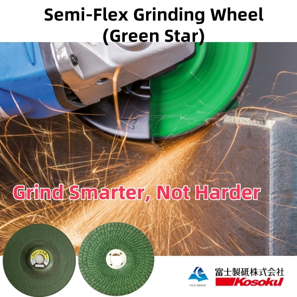 FUJI Semi-Flex Grinding Wheel Green Star