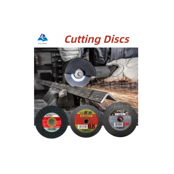 Fuji resin-bonded cut-off wheel cutting steel with angle grinder