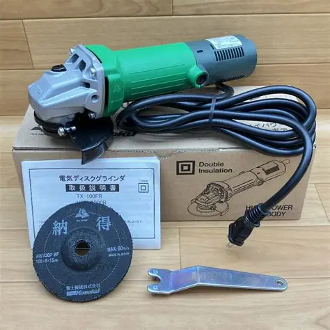 Fuji TX-100FR 4 inch Angle Grinder and Accessories