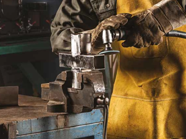 75mm wheel used with 3 inch angle grinder