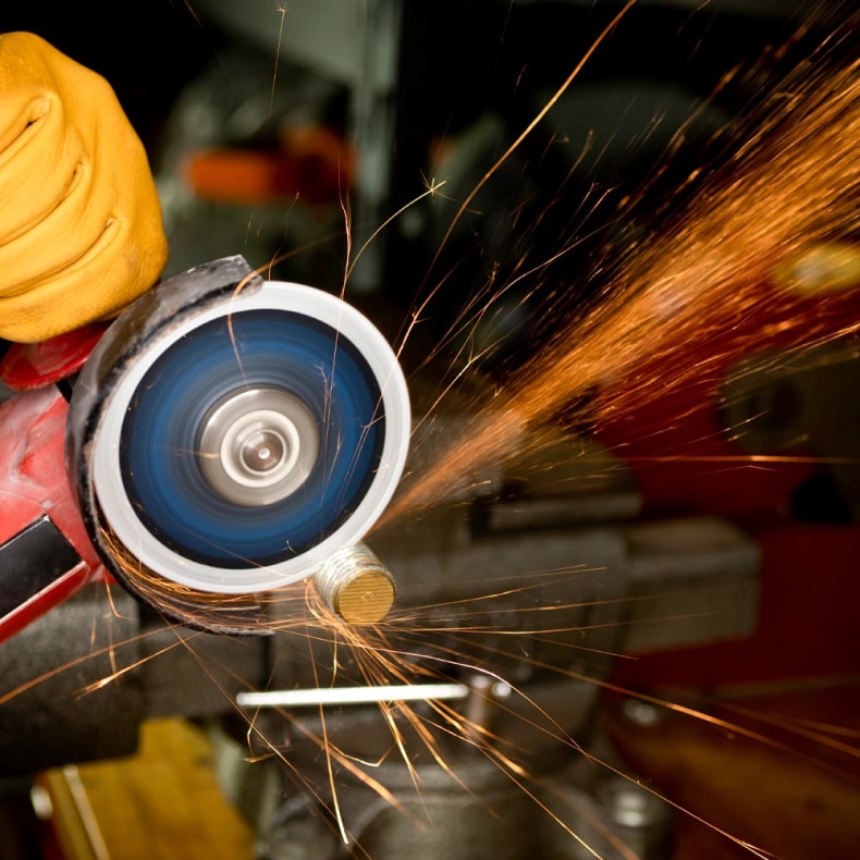 FUJI 4 inch cut off wheel cutting rebar