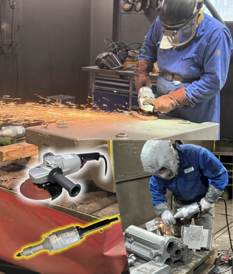 FUJI Kosoku High-Frequency Grinders & Abrasive Combination for Foundry & Casting