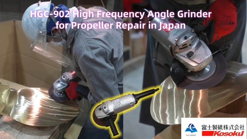 FUJI 7-inch high-frequency angle grinder used for heavy-duty metal processing