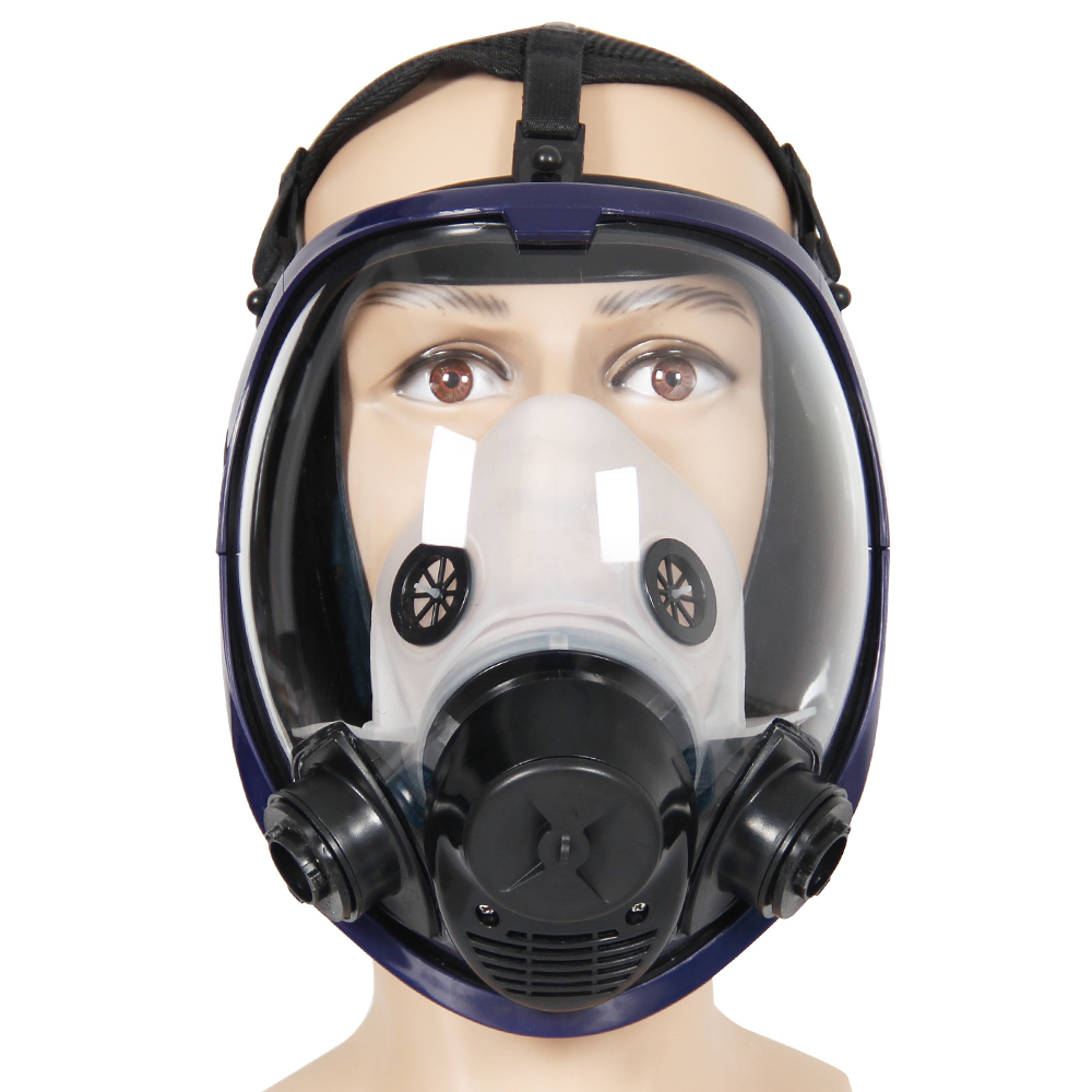 Trudsafe Complete Suit 6800 Reusable Full Face Respirator for Painting, Polishing, Welding and Dust, 2 Kinds of Connectors, Gas Cover Respirator with Organic Vapor Filter
