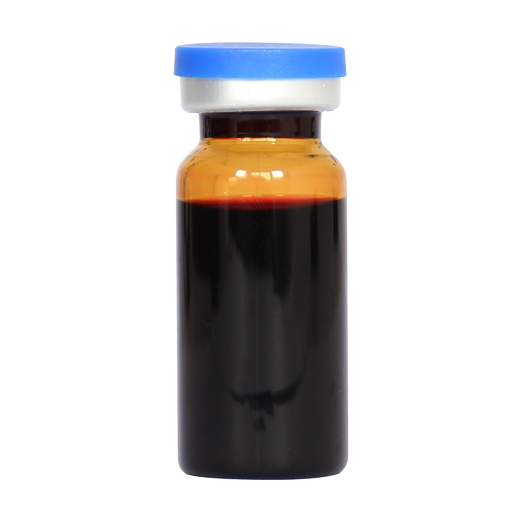 10ml Glass Vials-2-1/2 Dram Amber Glass Headspace Vials with Plastic-Aluminum Flip Caps and Rubber Injection Stoppers, 100 Pack, 20mm Flat Bottom Lab Vial