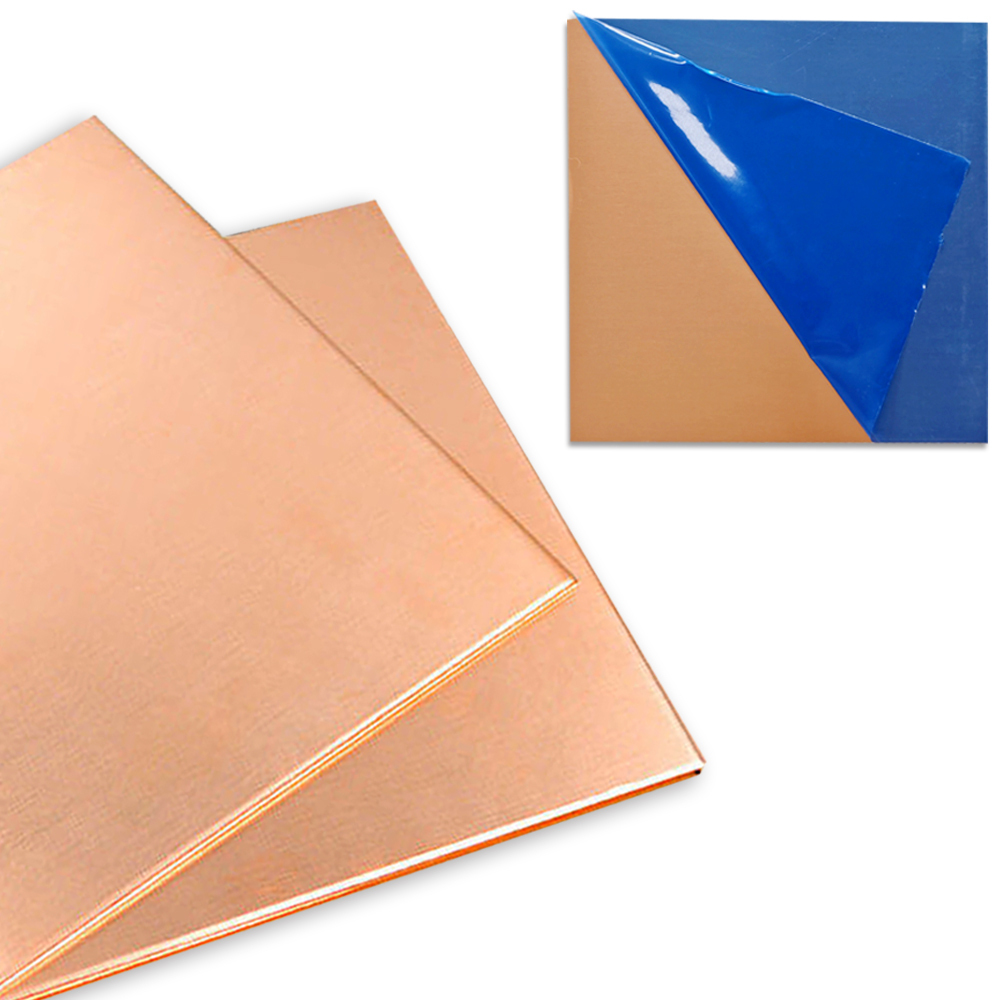 1 Pc 99.9%， No Scratches, Film Attached Copper Plates