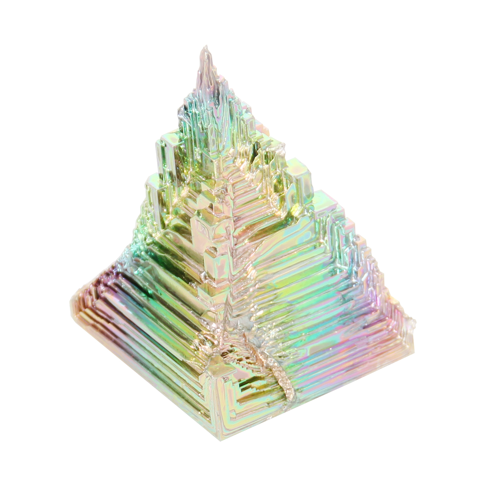 Chudeng 1 Pc Natural Bismuth, 99.99% Pure Rainbow Bismuth Metal Crystal, Mineral Specimen, Bismuth Gemstone for Gift