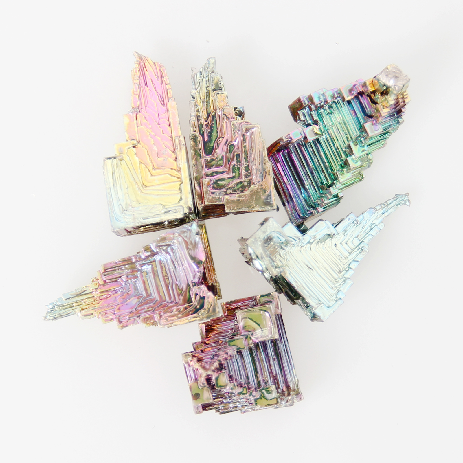200g Natural Bismuth Bulk, 99.99% Pure Rainbow Bismuth Metal Crystal, Mineral Specimen, Bismuth Gemstone for Gift