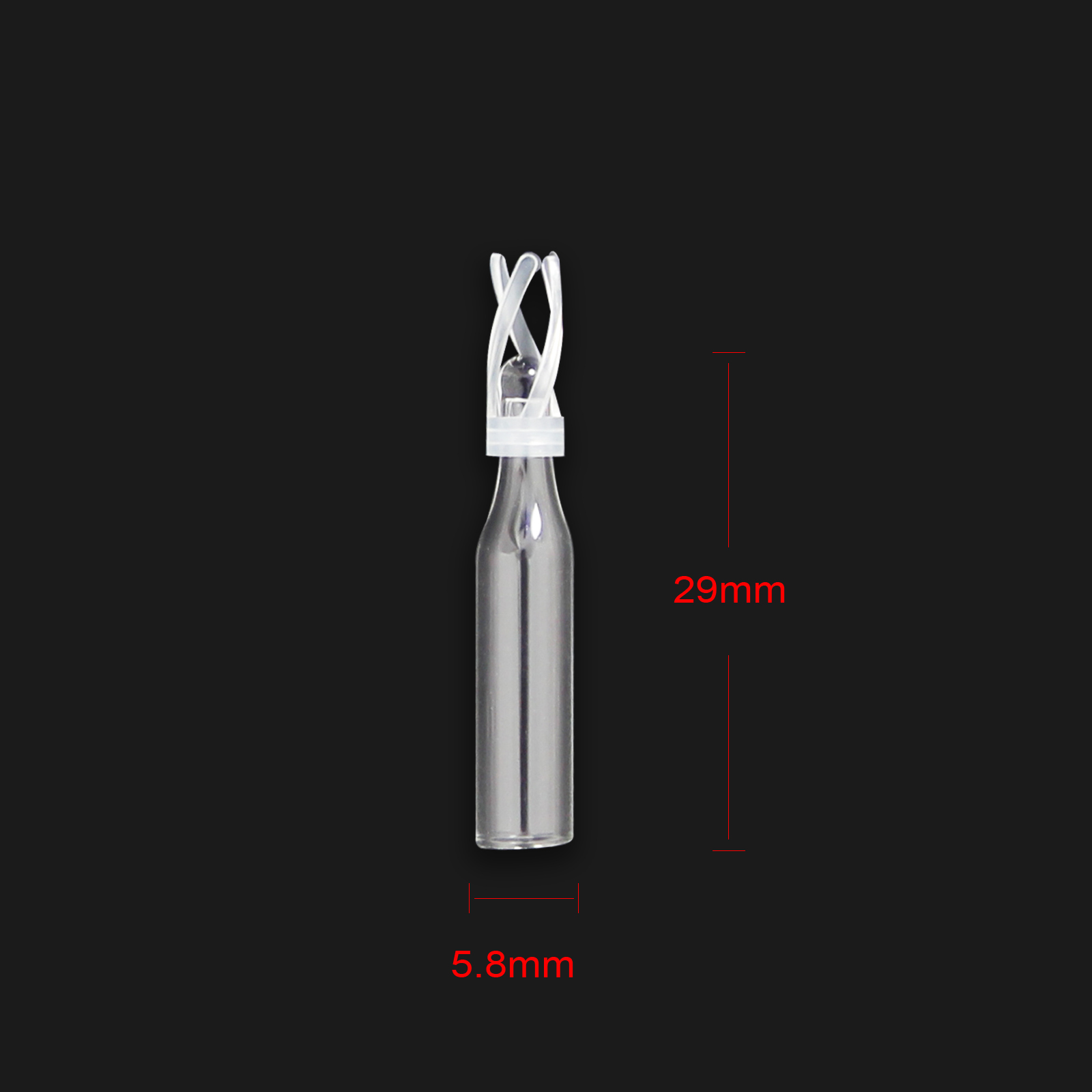 Glass Vial Insert, Clear Glass Insert, Pack of 100