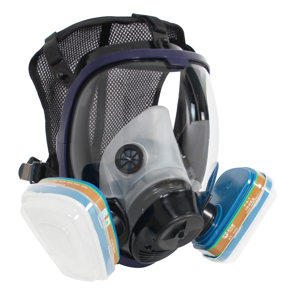 Trudsafe Complete Suit 6800 Reusable Full Face Respirator for Painting, Polishing, Welding and Dust, 2 Kinds of Connectors, Gas Cover Respirator with Organic Vapor Filter