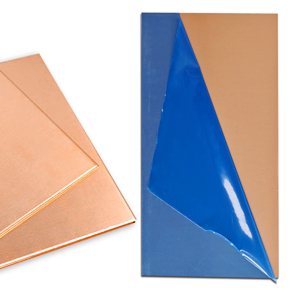 99% Pure Copper Sheet, Thickness: 18 Gauge , 20 Gauge, 24 Gauge, 28 Gauge, No Scratches, Film Attached Copper Plates