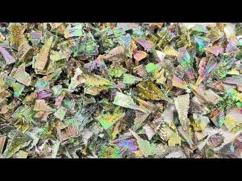 Chudeng 1 Pc Natural Bismuth, 99.99% Pure Rainbow Bismuth Metal Crystal, Mineral Specimen, Bismuth Gemstone for Gift