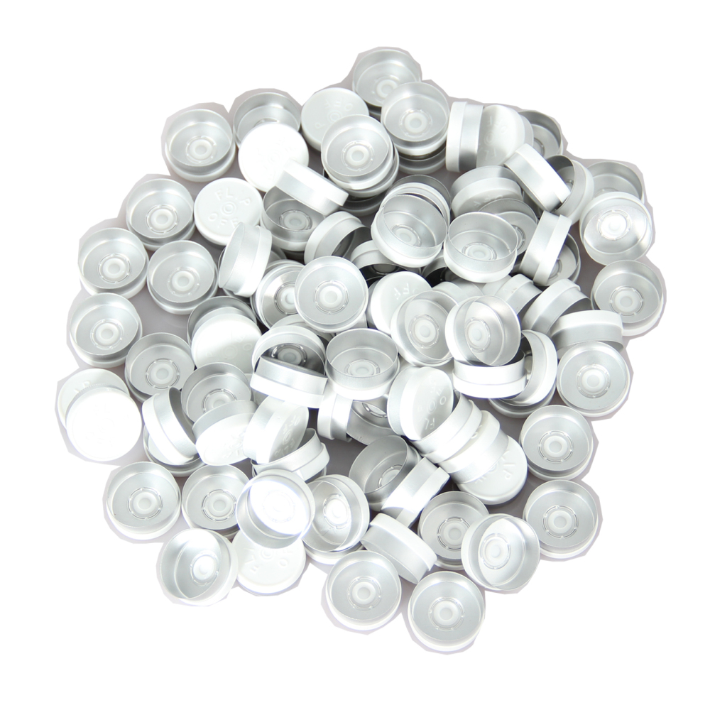 Flip Off Caps-100 Pcs Aluminum-Plastic Caps for Glass Vial