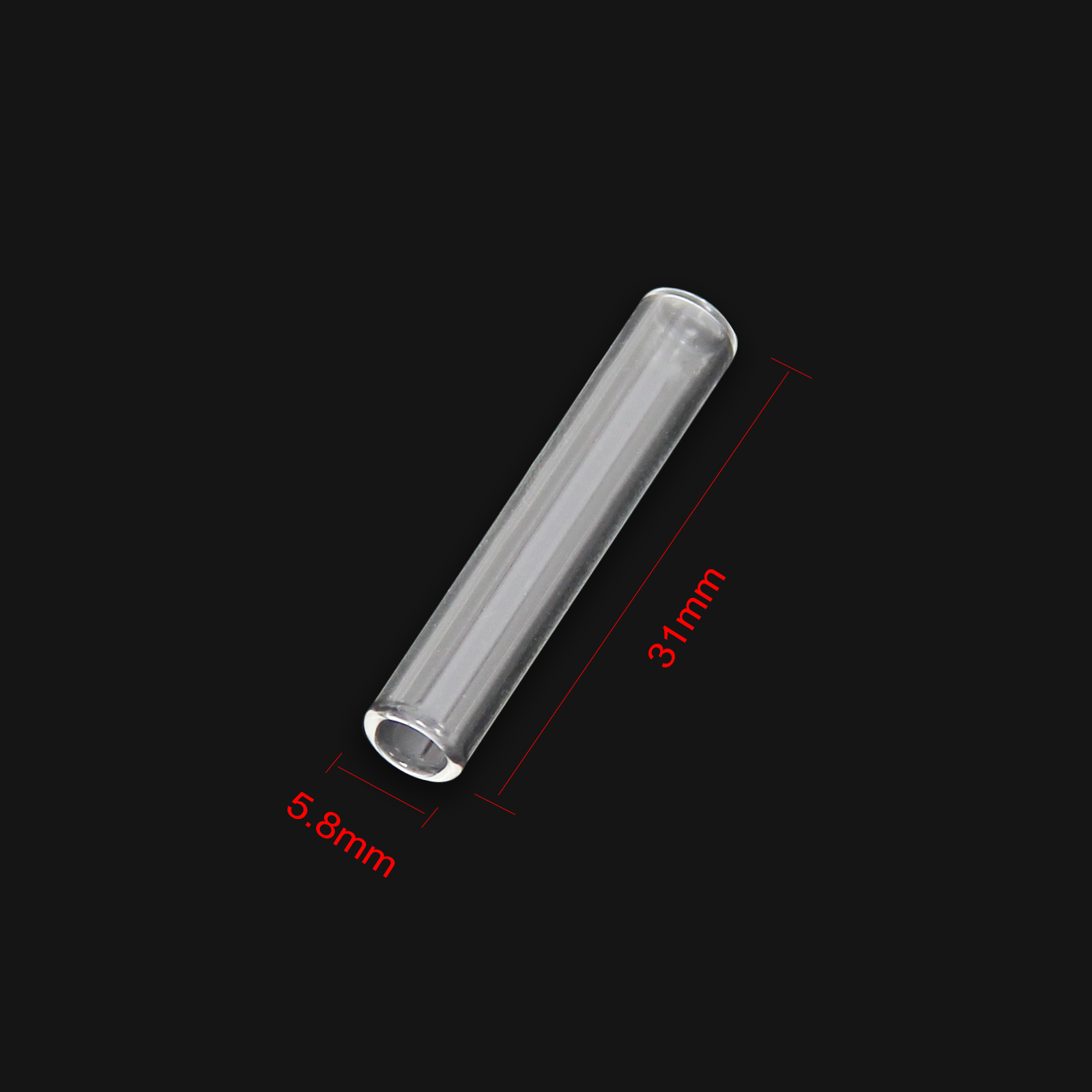 Glass Vial Insert, Clear Glass Insert, Pack of 100
