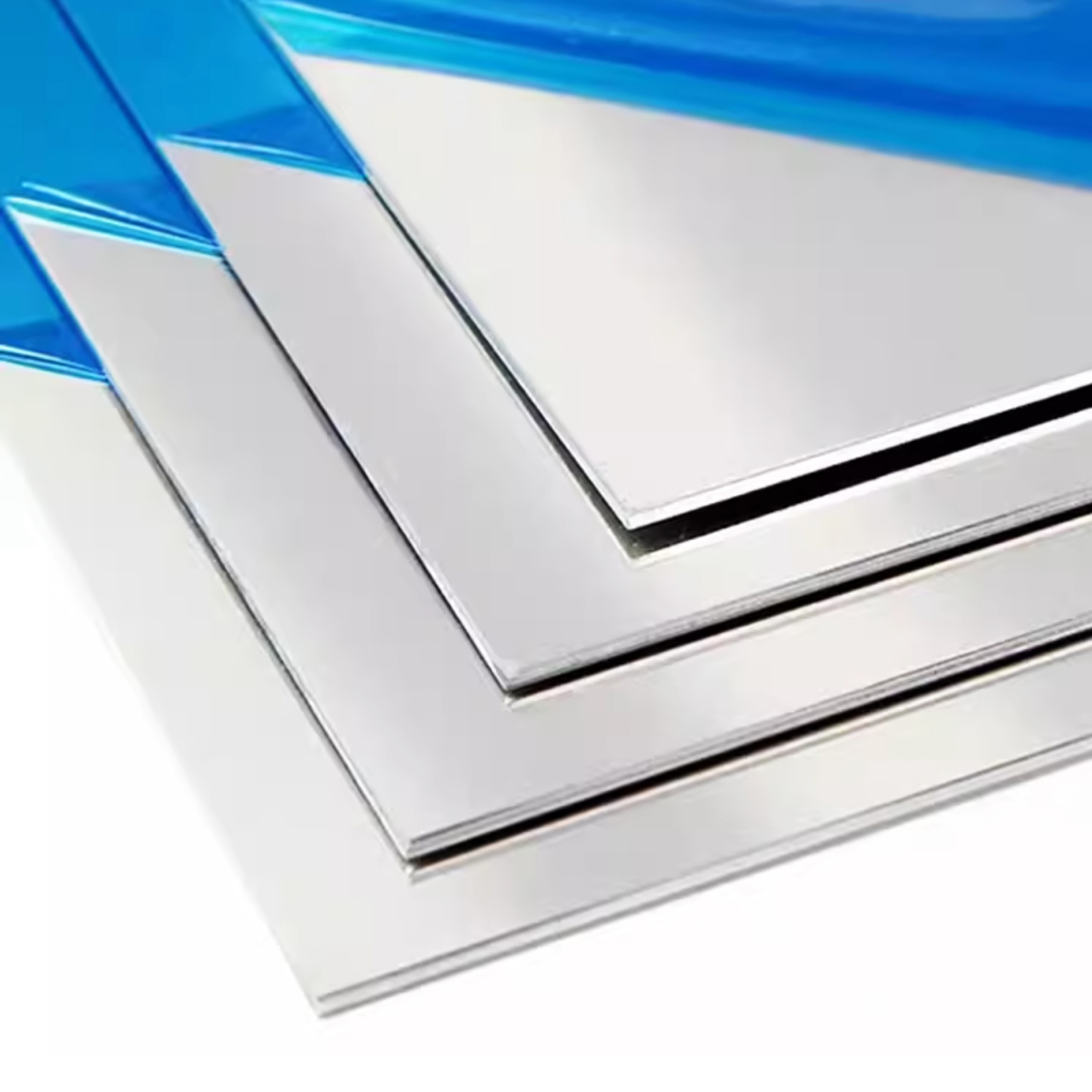2 Pcs 304 Stainless Steel Sheets, 6 Inch x 6 Inch, No Scratches, Double Side Film Attached 304L Stainless Steel Plates