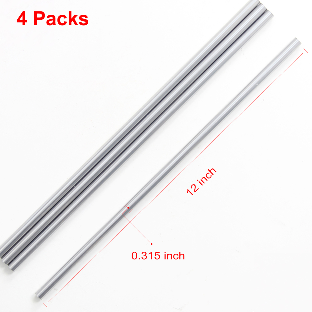 Chrome Plated Carbon Steel Round Rod, Chrome Coated Steel Round Bar for Shaft Gear Drill Lathes Boring Machine Turning Miniature Axle, Cylindrical Pin DIY Craft Tool