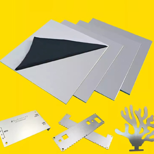 2 Pcs 304 Stainless Steel Sheets, 6 Inch x 6 Inch, No Scratches, Double Side Film Attached 304L Stainless Steel Plates