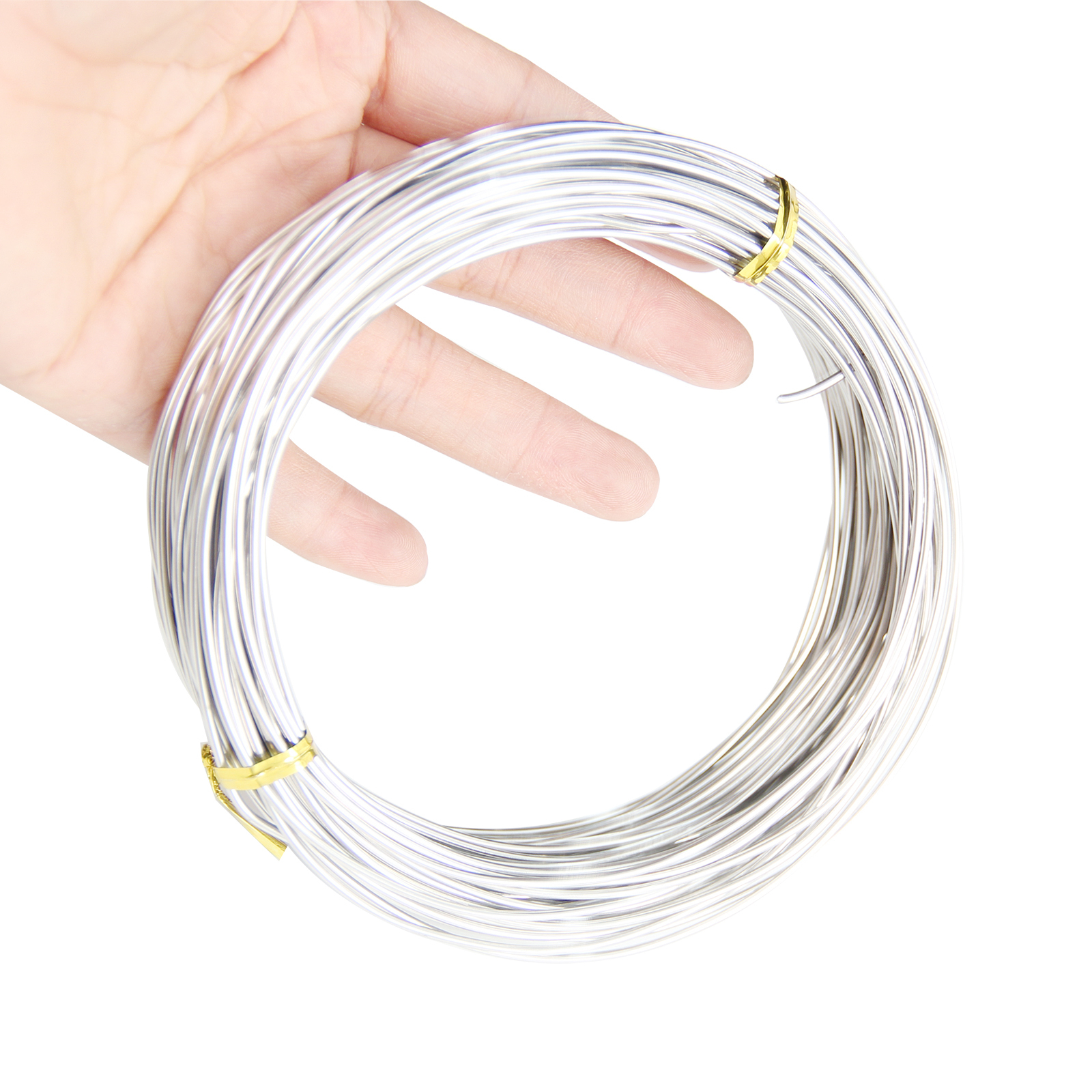 Stainless Steel Craft Wire for Jewelry Making, Dead Soft Stainless Steel Bailing Wire, Silver Snare Wire for Craft and Jewelry Making, Round Selection