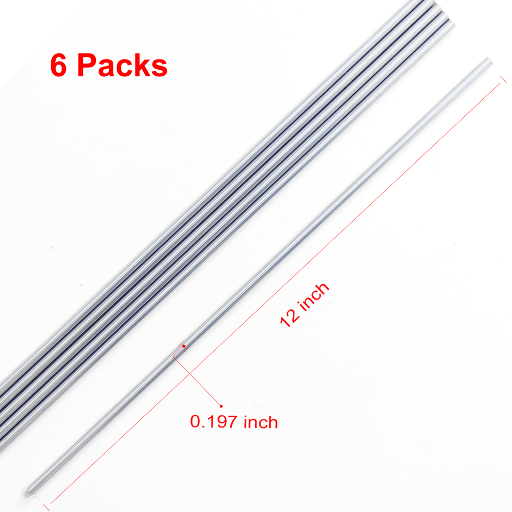 Chrome Plated Carbon Steel Round Rod, Chrome Coated Steel Round Bar for Shaft Gear Drill Lathes Boring Machine Turning Miniature Axle, Cylindrical Pin DIY Craft Tool