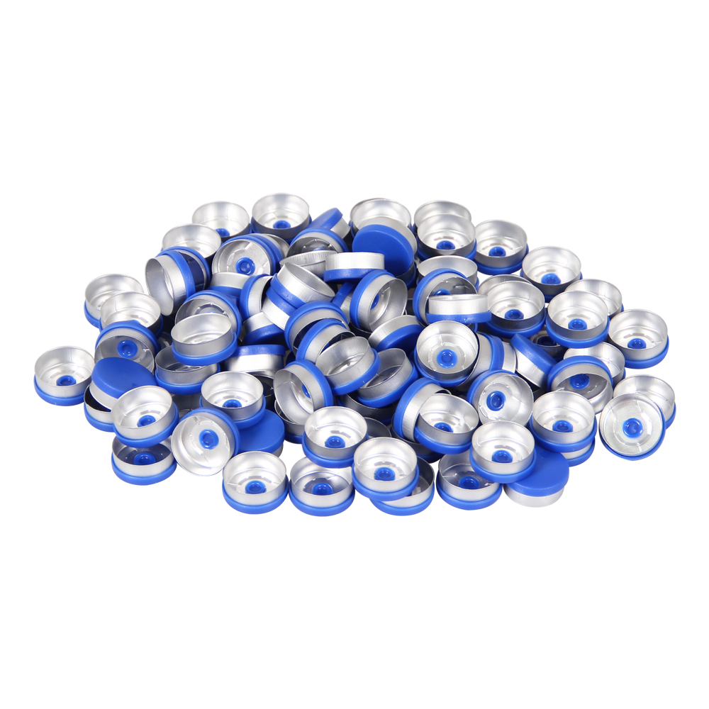 20mm Flip Vial Crimper + 100 Glass Vials (10 ml) + 100 Rubber Stoppers + 100 Plastic-aluminum Flip Caps