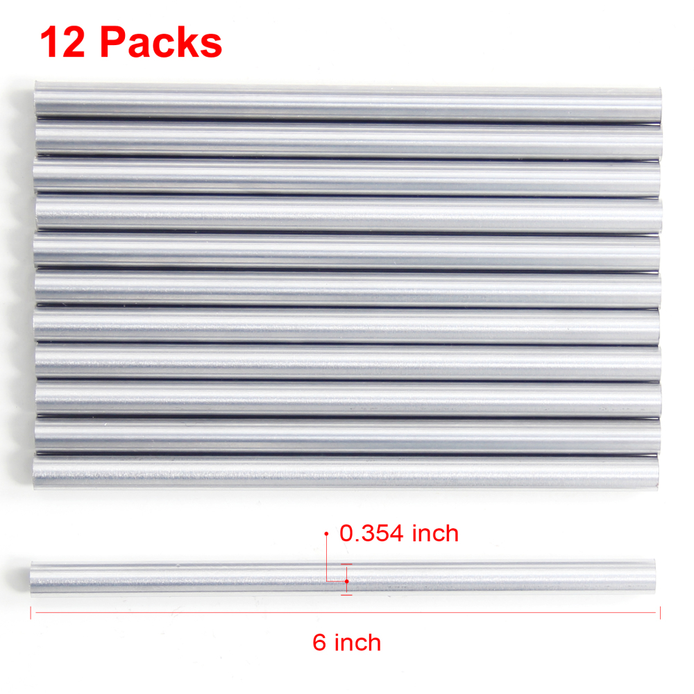 Chrome Plated Carbon Steel Round Rod, Chrome Coated Steel Round Bar for Shaft Gear Drill Lathes Boring Machine Turning Miniature Axle, Cylindrical Pin DIY Craft Tool