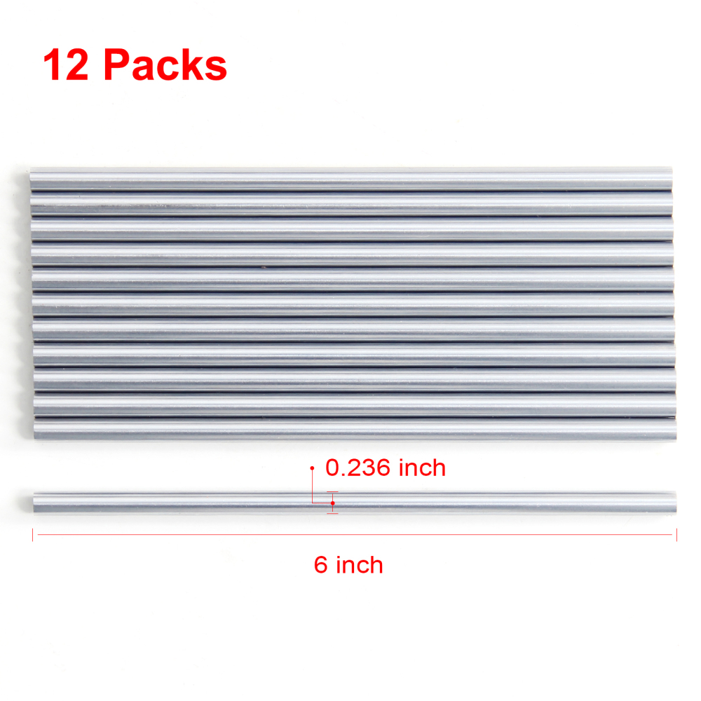 Chrome Plated Carbon Steel Round Rod, Chrome Coated Steel Round Bar for Shaft Gear Drill Lathes Boring Machine Turning Miniature Axle, Cylindrical Pin DIY Craft Tool