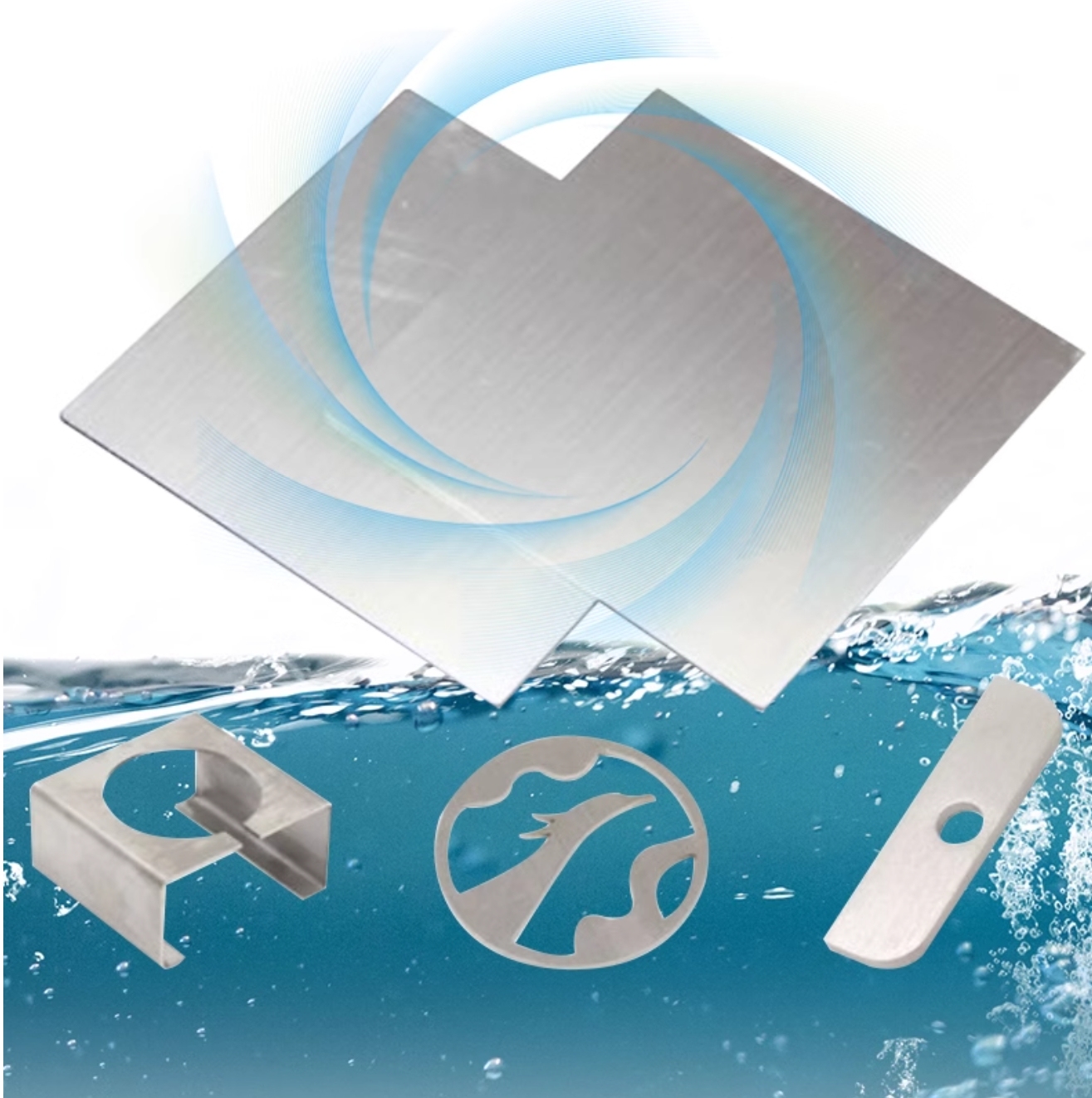 2 Pcs 304 Stainless Steel Sheets, 6 Inch x 6 Inch, No Scratches, Double Side Film Attached 304L Stainless Steel Plates