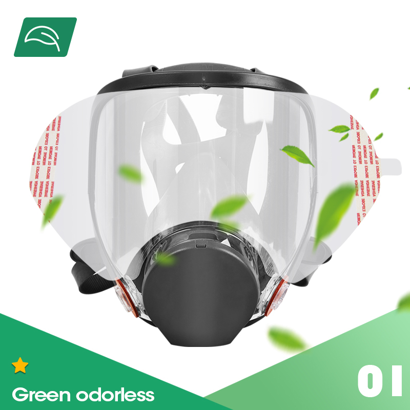 Trudsafe 30 Pack Peel Off Lens Cover Compatible for 6885, 6000, 6700, 6800, 6900 Series Respirator Mask, Protective Cover(Pack of 30)
