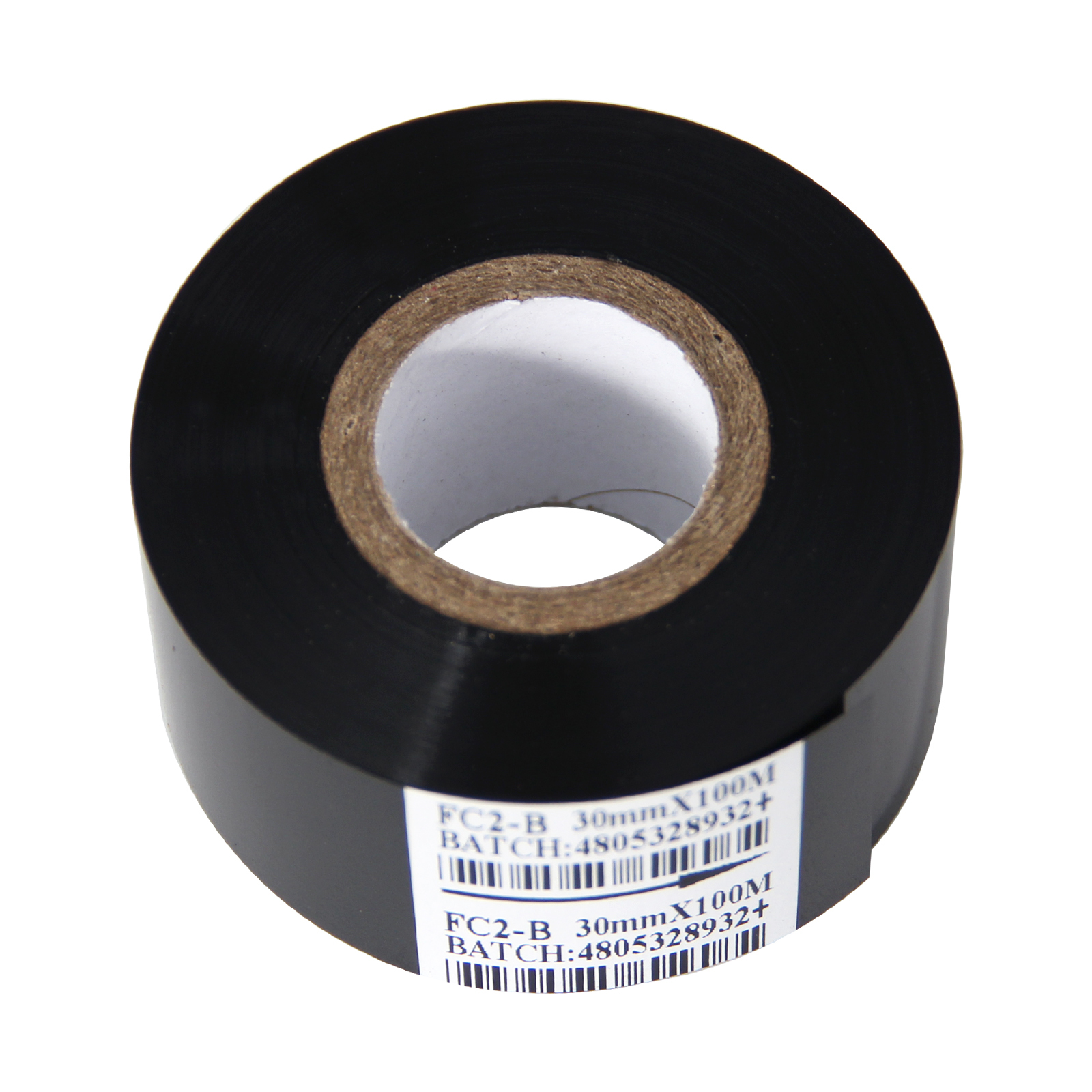 10 Rolls 30mm x 100m Thermal Transfer Ribbon Resin for Coder Printer Machine, Ribbon for Coding Machine