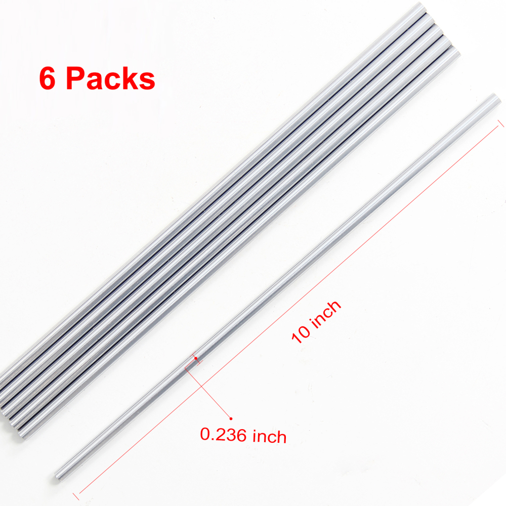 Chrome Plated Carbon Steel Round Rod, Chrome Coated Steel Round Bar for Shaft Gear Drill Lathes Boring Machine Turning Miniature Axle, Cylindrical Pin DIY Craft Tool