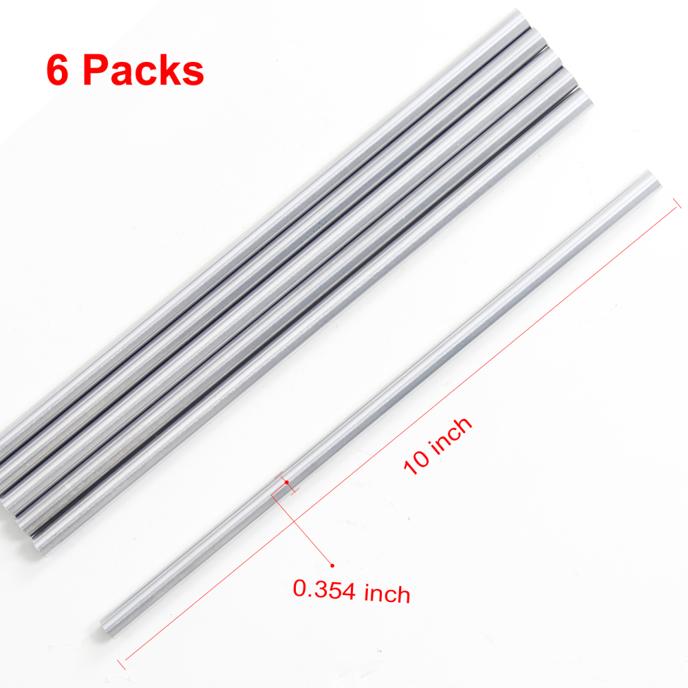 Chrome Plated Carbon Steel Round Rod, Chrome Coated Steel Round Bar for Shaft Gear Drill Lathes Boring Machine Turning Miniature Axle, Cylindrical Pin DIY Craft Tool