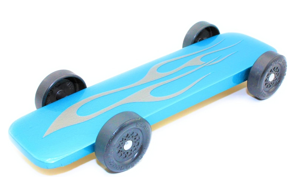 Pinewood Car Kit | Includes Official Scout Speed Wheels, Speed Axles, Graphite & Tungsten Weight | Wing Car Derby Car Kit