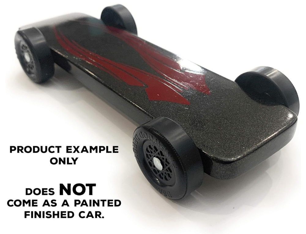Pinewood Car Kit | Includes Official Scout Speed Wheels, Speed Axles, Graphite & Tungsten Weight | Wing Car Derby Car Kit