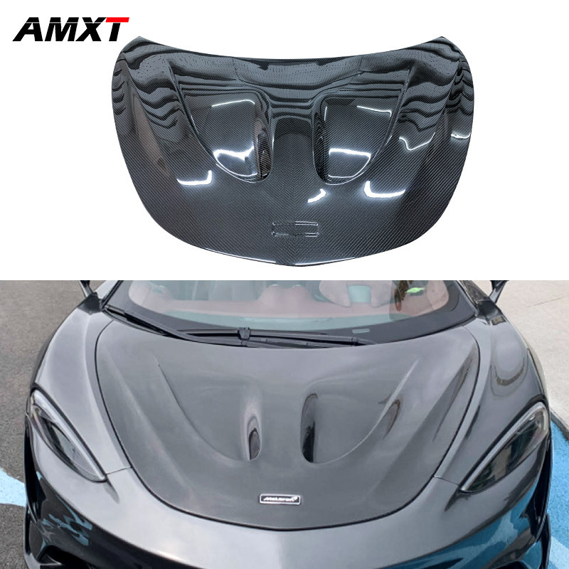 High Quality Fast Delivery Whole Sale Price Dry Carbon Fiber GT P1 Style Hood Body Kits for Mclaren 540-570S
