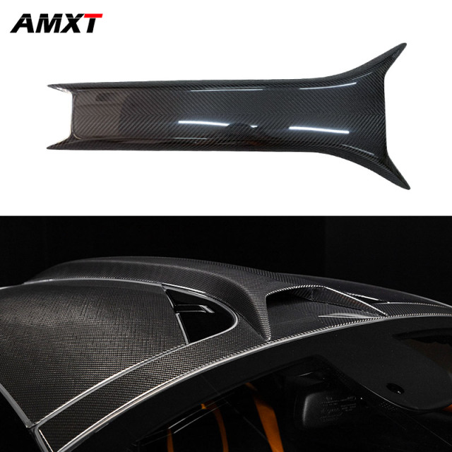 NOVIT High Quality Dry Carbon Roof Scoop for McLaren 720S Luxury Sports Car Vent with Excellent Fitment & Paste Mount
