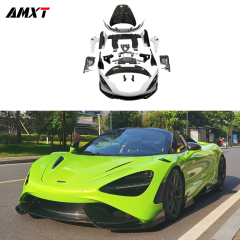 720S Upgrade 765LT Body Kits for Mclaren Excellent Quality Dry Carbon Fiber Front Lip Side Skirt Diffuser Hood Fender
