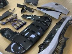 720S Upgrade 765LT Body Kits for Mclaren Excellent Quality Dry Carbon Fiber Front Lip Side Skirt Diffuser Hood Fender