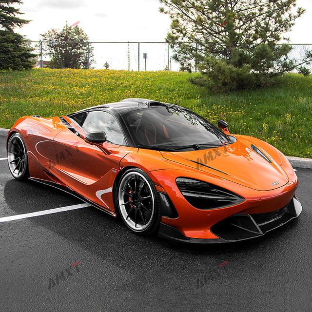 NOVIT High Quality Dry Carbon Roof Scoop for McLaren 720S Luxury Sports Car Vent with Excellent Fitment & Paste Mount
