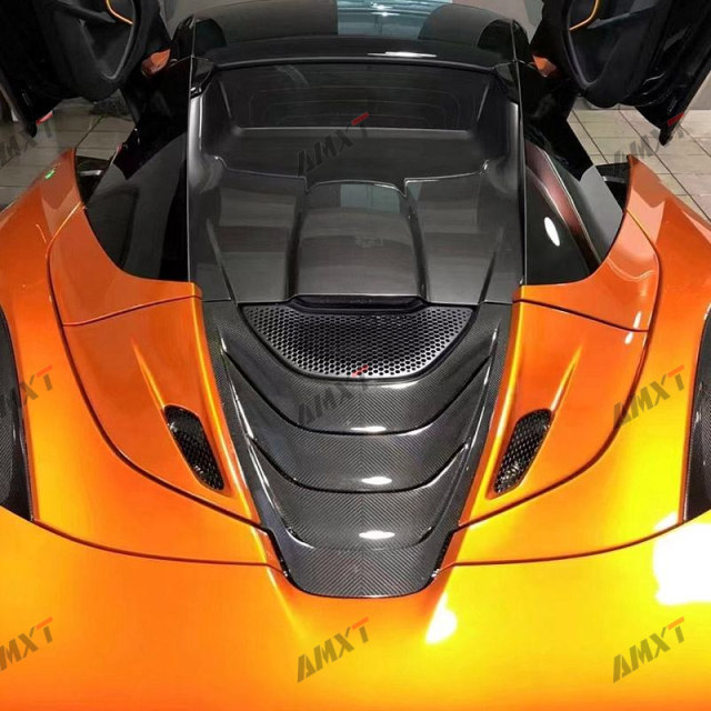 High Quality Dry Carbon Rear Engine Cover Replacement Mount Perfect Fit for McLaren 720S Convertible Spider Models
