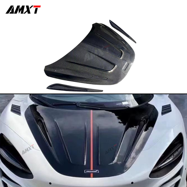 High Quality Fast Delivery Whole Sale Price Dry Carbon Fiber Mansory Hood Body Kits for Mclaren 720S