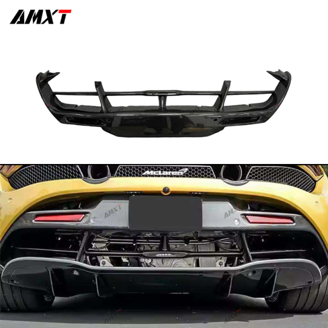 High Quality Fast Delivery Whole Sale Price Dry Carbon Fiber OEM Style Rear Middle Bumper Body Kits for Mclaren 720S