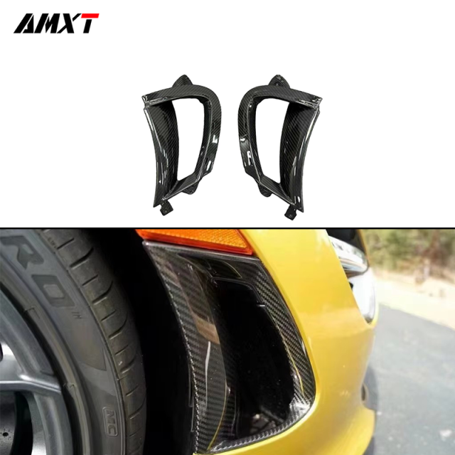 Dry Carbon Fiber Front Bumper Side Vent Body Kit Side Canards air Outlet for mclaren 720S