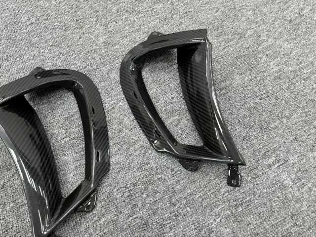 Dry Carbon Fiber Front Bumper Side Vent Body Kit Side Canards air Outlet for mclaren 720S