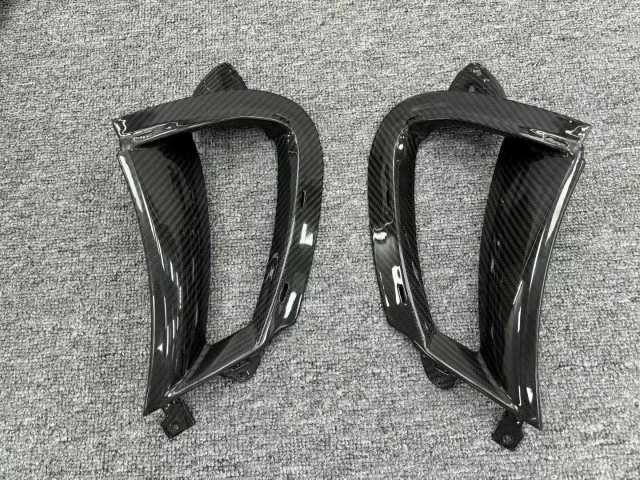 Dry Carbon Fiber Front Bumper Side Vent Body Kit Side Canards air Outlet for mclaren 720S