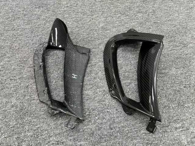 Dry Carbon Fiber Front Bumper Side Vent Body Kit Side Canards air Outlet for mclaren 720S