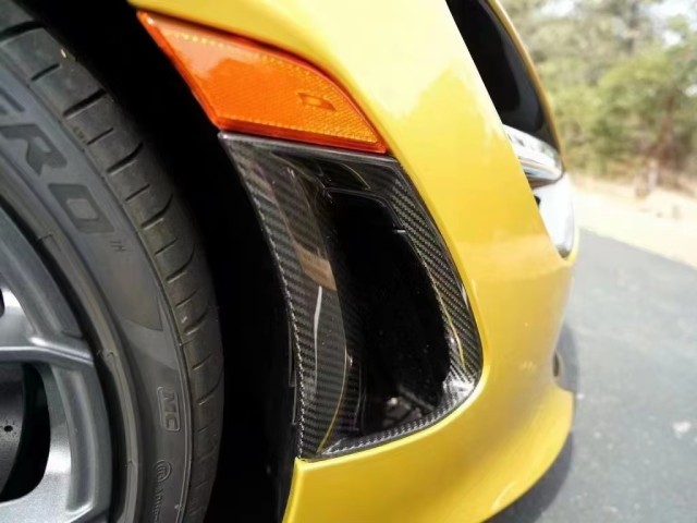 Dry Carbon Fiber Front Bumper Side Vent Body Kit Side Canards air Outlet for mclaren 720S