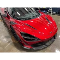 High Quality Fast Delivery Whole Sale Price Dry Carbon Fiber Front Bumper Canards Body Kits for Mclaren 720S