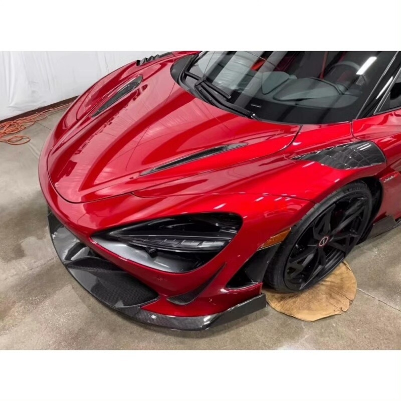 High Quality Fast Delivery Whole Sale Price Dry Carbon Fiber Front Bumper Canards Body Kits for Mclaren 720S